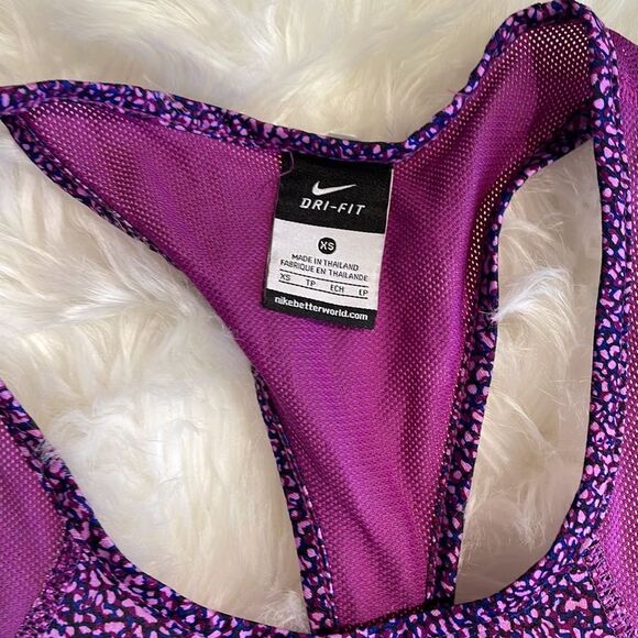 Nike workout tank Speckled Purple Muscle Tee size small s - Picture 3 of 4